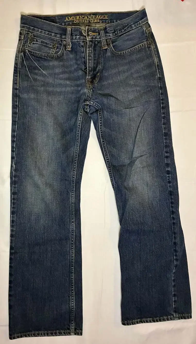 American Eagle Outfitters Original Boot Mens Blue Denim Jeans Size 28x30